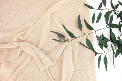 Nude Beige Hacci Sweater Knit Fabric by the yard