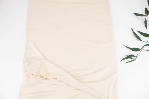 Pale Beige Knit Jersey Fabric by the yard