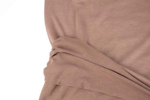 Brown Light Weight Knit Jersey Fabric by the yard
