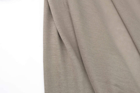 Taupe Knit Jersey Fabric by the yard