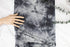 Gray Tie Dye Print Rib Knit Fabric by the yard