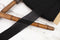 Black Crinkle Gauze Bias Tape Binding Tape 1.25 inches width x 22 yards