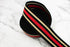 Black Beige and Red Fancy Stripe Elastic Trim Elastic Band 2-3/8 inches width by the yard