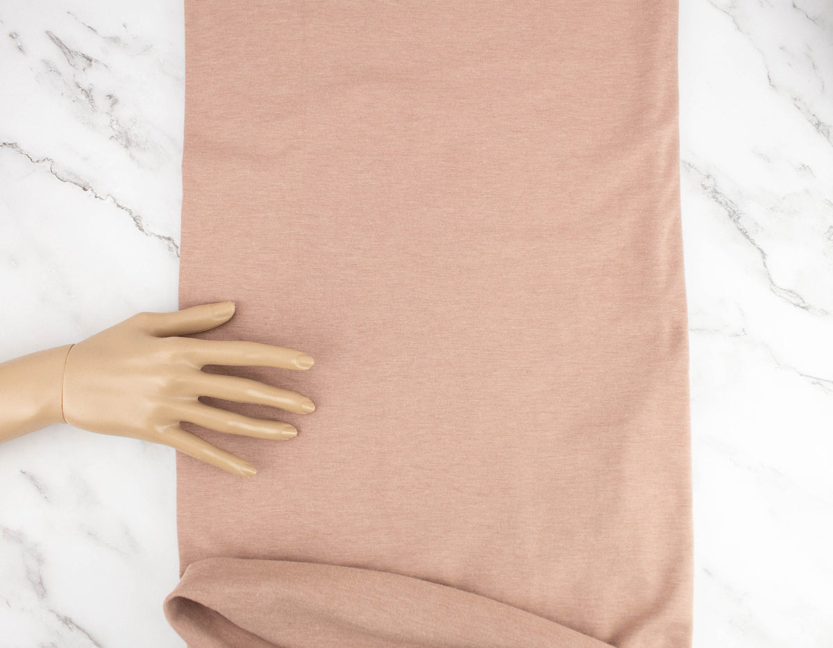 Nude Beige Knit Jersey Fabric by the yard