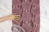 Pink and Brown snake print open weave sweater knit fabric 1.5 yards