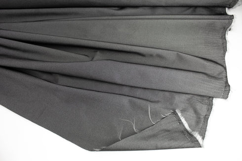 Silver Gray Metallic Stretch Woven Fabric Made in France by the yard Designer Fabric