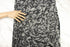 Gray Abstract Floral Burnout Knit Jersey Fabric Remnant 2.75 yards