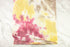 Pink Yellow and Brown Tie Dye Baby French Terry Knit Fabric 2 Pieces 1 yard 21 inches total