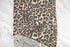 Leopard Print Warm Brown Knit Jersey Fabric Remnant 1 yard and 16 inches