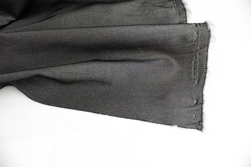 Silver Gray Metallic Stretch Woven Fabric Made in France by the yard Designer Fabric