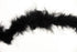 Black Marabou Feather Boa Trim 2 yards Piece