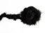 Black Marabou Feather Boa Trim 2 yards Piece