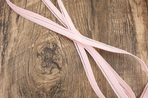 Light Pink Picot Elastic Trim Lingerie Trim 10 yards ELT00271