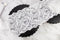 White Floral Stretch Lace Trim 6 inches width by the yard