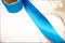 Blue Heavy Satin Woven Bias Tape 1.25 inches width x 7 yards total
