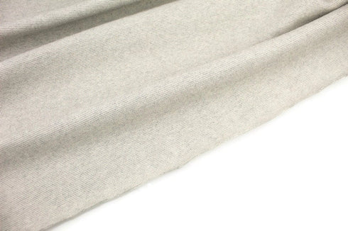 Heather Gray and Cream Sweater Knit Fabric Designer Fabric by the yard