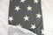 Heather Gray Star Baby French Terry Knit Fabric Remnant 2.25 yards