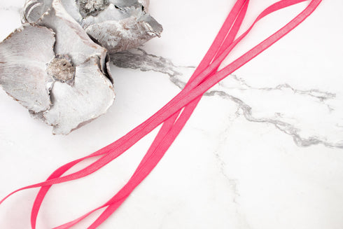 Bubblegum Pink Grosgrain Elastic Trim Bra Strap Headband Lingerie Trim 1/4 inch width x 10 yards