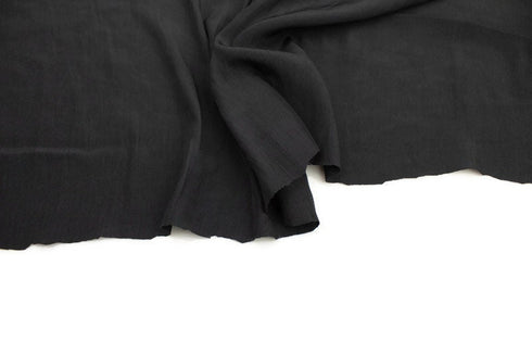Washed Black Light Weight Woven Fabric Designer Fabric by the yard