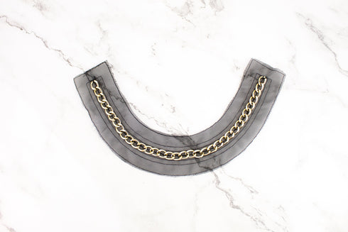Black and Gold Chain Applique
