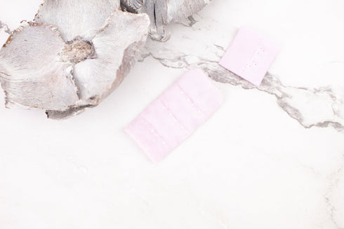 Light Lavender Hook and Eye Bra Closure 2 x 3 for 2 pairs