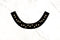 Black and Gold Soft Double Velvet Neck Applique