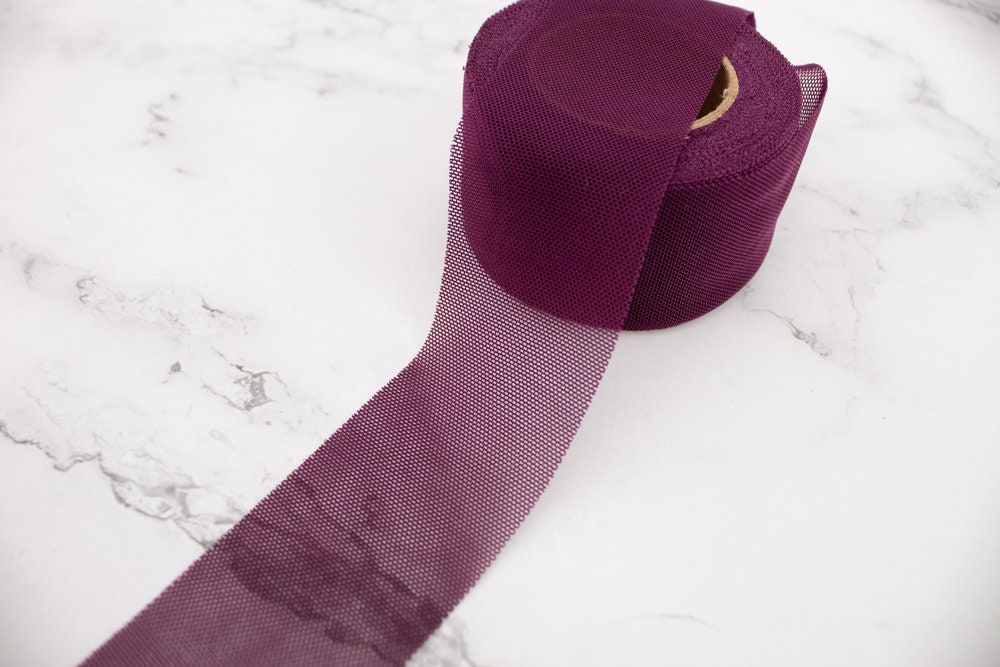 Fuscia Mesh Bias Tape Binding Tape 1.5 inches width x 10 yards