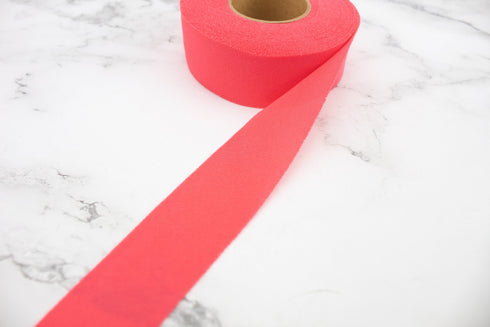 Coral Pink Bias Tape Tricot Knit Lining 1.25 inches wide x 14 yards
