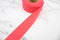 Coral Pink Bias Tape Tricot Knit Lining 1.25 inches wide x 14 yards
