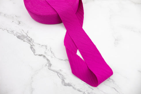 Magenta Woven Bias Tape Binding Tape Trim 1-1/8 inches width x 28 yards
