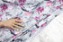 Seafoam Floral Print Knit Jersey Fabric Designer Fabric Sportswear by the yard