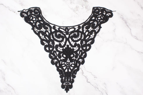 Black Cotton Applique