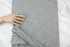 Heather Gray Rib Sweater Knit Fabric Remnant 3 yards