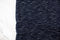 Navy and White Heather Stripe Rib Knit Fabric by the yard