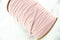 Blush Pink Rib Knit Trim Spaghetti Straps Hollow Tube Tubular Trim 10 yards