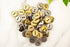 92 Gold and Silver Plastic Buttons Destash Bundle Pack