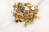 107 Gold and Silver Plastic Buttons 10mm Destash Bundle Pack