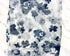 Navy and White Floral Mesh Fabric Remnant 2 yards total with uneven width MNT00017