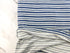 Blue and Off White Ottoman Stripe Double Knit Fabric Remnant 1 yard and partial 24 inches length PDK00786