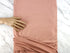 Blush Peach Pink Stripe Knit Jersey Fabric Remnant 3 yards PDK00785