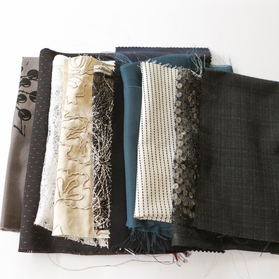 Multi Colored Fabric Surprise Scrap Pack Designer Fabrics