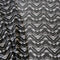Black and White Chevron Zig Zag Print Polyester Chiffon Fabric 1.5 yard