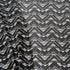 Black and White Chevron Zig Zag Print Polyester Chiffon Fabric 1.5 yard