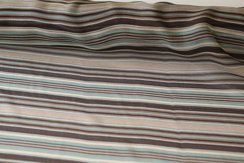 Multi Stripe Printed Silk Chiffon Fabric by the yard LWW00089R