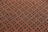 Black and Dark Orange Graphic Silk Print Fabric 2.5 yards