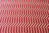 Red and Pale Nude Vintage Inspired Graphic Stripe Printed Crepe Georgette Fabric 2.5 yards