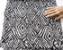 Black and White Diamond Shape Fabric Printed on Light Weight Polyester Crepe by the Yard
