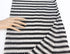 Fancy Black and Off White Stripe Open Weave Sweater Knit Fabric 1.25 yards OSK00144