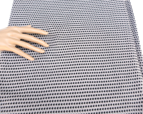 Light and Dark Gray Dotted Open Weave Sweater Knit Fabric 1 yard and 24 Inches