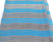 Blue Black and White Stripe Chevron Printed Chiffon Fabric 2 yards